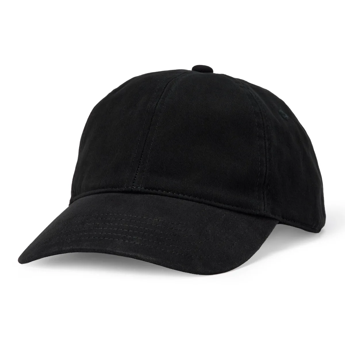 AEWM53676F25 Washed Cotton Canvas Baseball Cap Black One Size — product photo