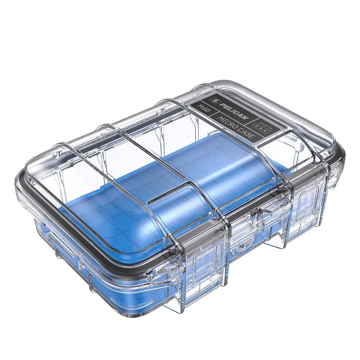 Pelican Products, Inc. Pelican M40 Micro Case Small Clear Blue 400-260-100 — product photo