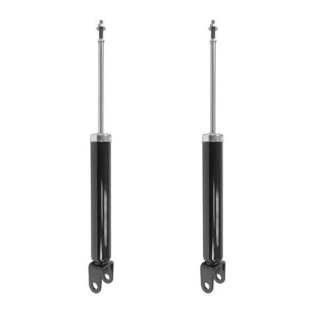 Pair of silver rear shock absorbers in cardboard box
