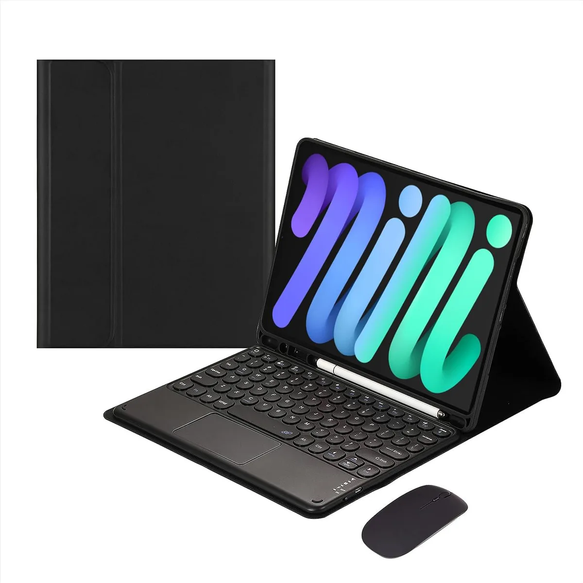 Timoom Timoom Backlit Keyboard Case with Mouse for iPad mini 8.3" Black — product photo
