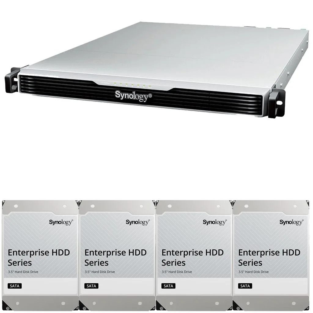 Synology Inc. Synology RS1626xs+ Xeon D-1726 4-bay rackmount NAS 16GB 16TB — product photo