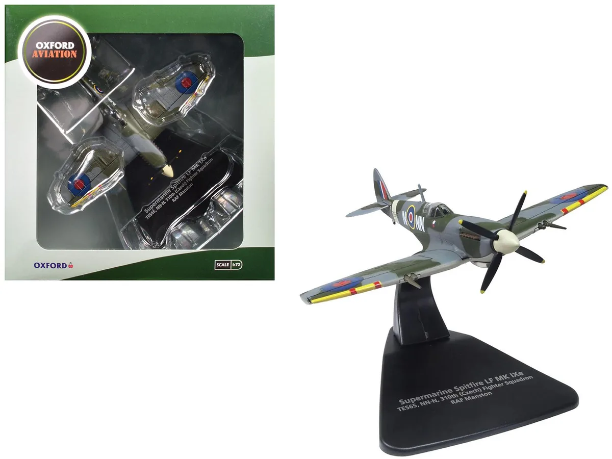 Oxford Diecast Oxford Diecast Supermarine Spitfire LF MK IXe 1/72 TE565 Czech Squadron — product photo