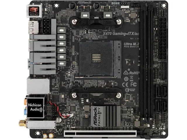 ASRock ASRock Fatal1ty X470 Gaming-ITX/ac AMD motherboard — product photo