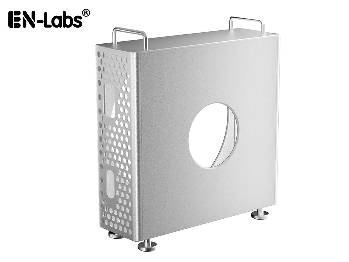 EN-Labs EN-Labs Aluminum Chassis Stand Case for 2024 Mac Mini M4/M4 Pro Silver — product photo