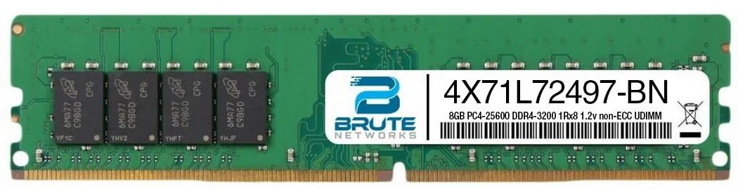 Brute Networks Brute Networks 8GB DDR4-3200 UDIMM 4X71L72497 — product photo