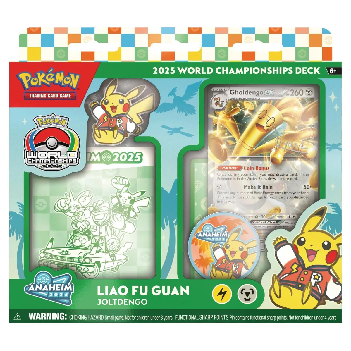 The Pokémon Company Int'l The Pokémon Company Int'l 2025 World Championships Deck Liao Fu Guan trading card — product photo