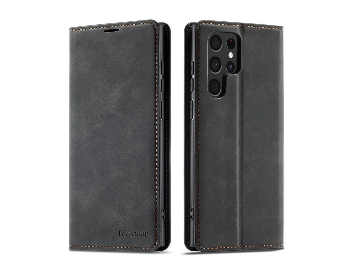 BONAEVER BONAEVER Samsung Galaxy S22 Ultra 6.8 inch 2022 Premium PU Leather Flip Wallet Case — product photo