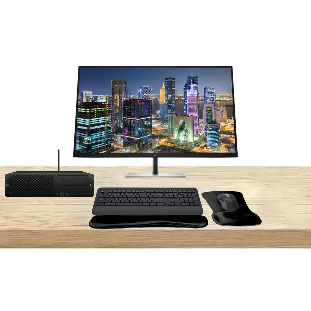 HP HP Z2 SFF G9 i7-14700 16GB 512GB SSD W11 Pro T1000 8GB Dual E32k G5 32" 4K MK650 T2U Plus — product photo