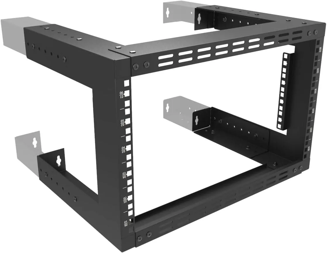 BFKK BFKK 6U Wall Mount Rack 19" Vented 13-18" Depth Black — product photo