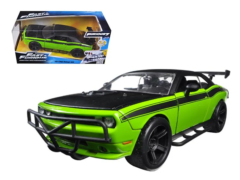 Jada Jada Letty's Dodge Challenger SRT8 Off Road Green Black 1/24 Diecast Vehicle 97131 — product photo
