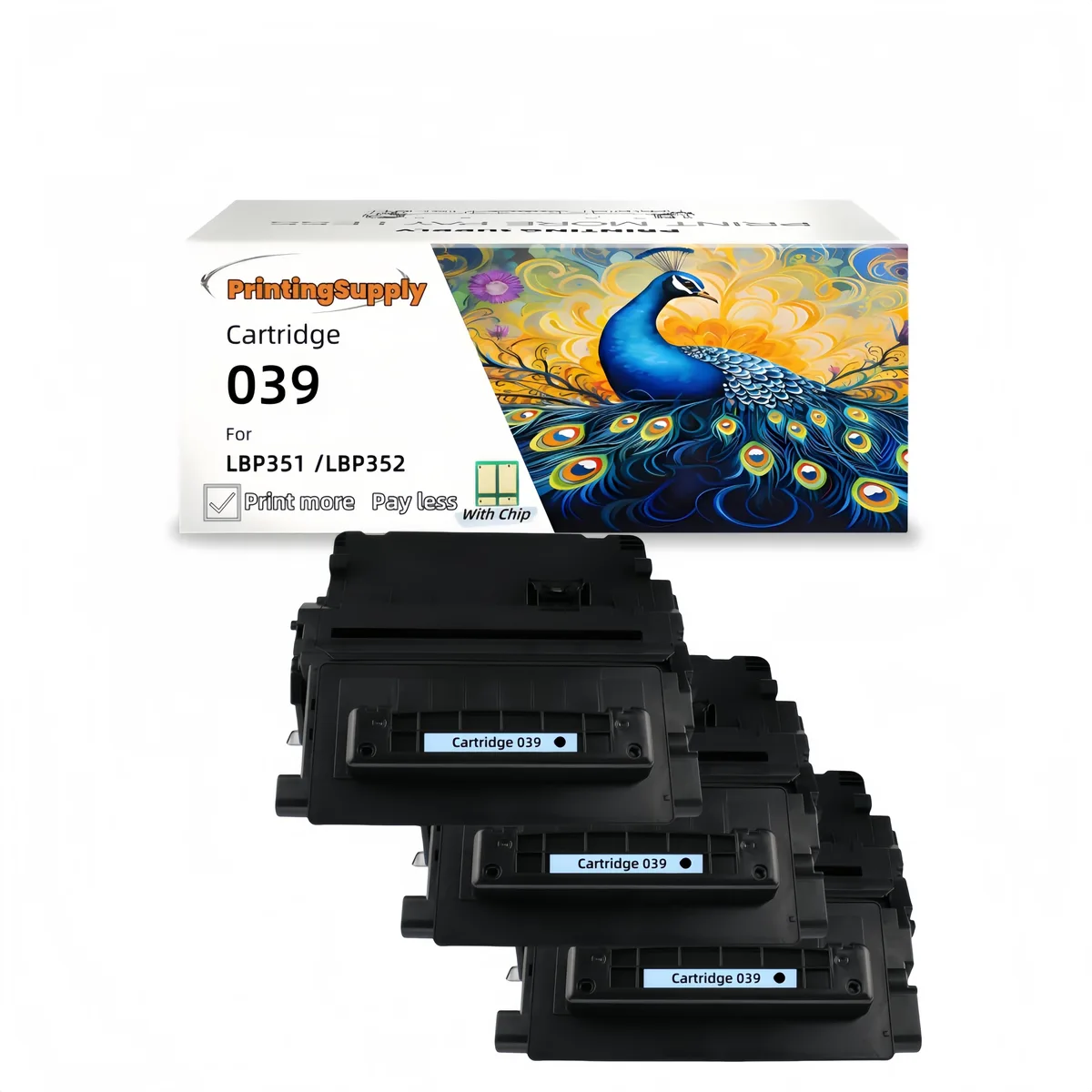 Aster Graphics Inc Aster Graphics Inc 3 Pack 039 Black Toner Cartridge — product photo