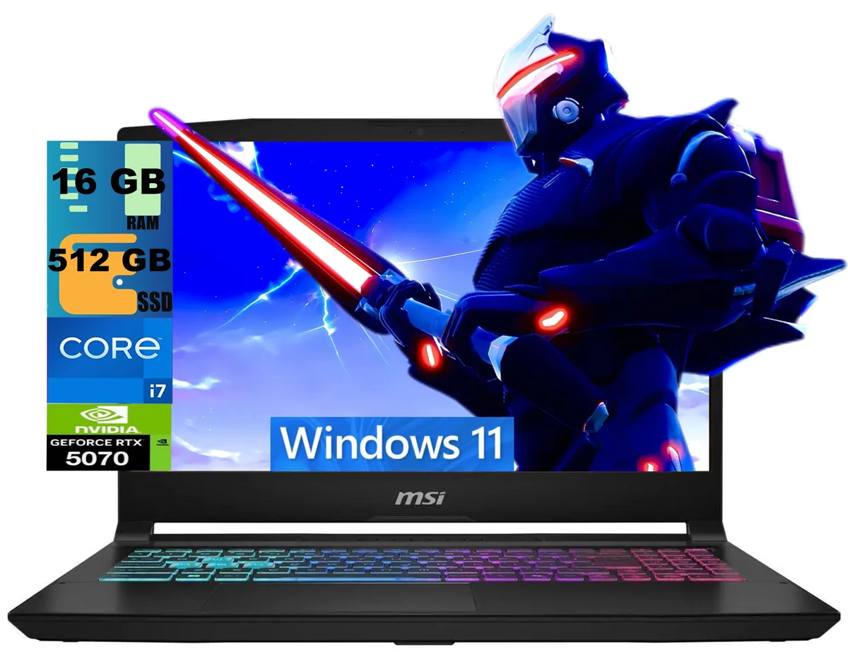 MSI MSI Katana 15 i7-14650HX RTX 5070 16GB 512GB gaming laptop — product photo