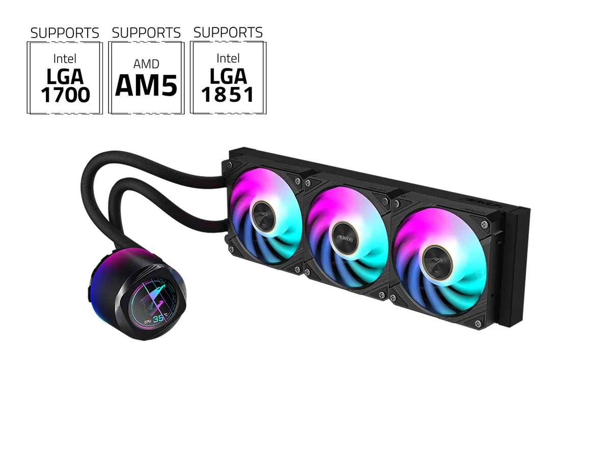 GIGABYTE GIGABYTE AORUS WATERFORCE X II 360 liquid cooler — product photo