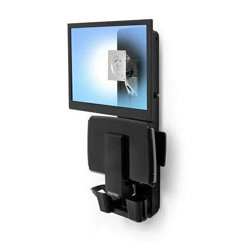 Ergotron Ergotron 61-080-085 StyleView Sit-Stand Vertical Lift Patient Room Black monitor accessory — product photo
