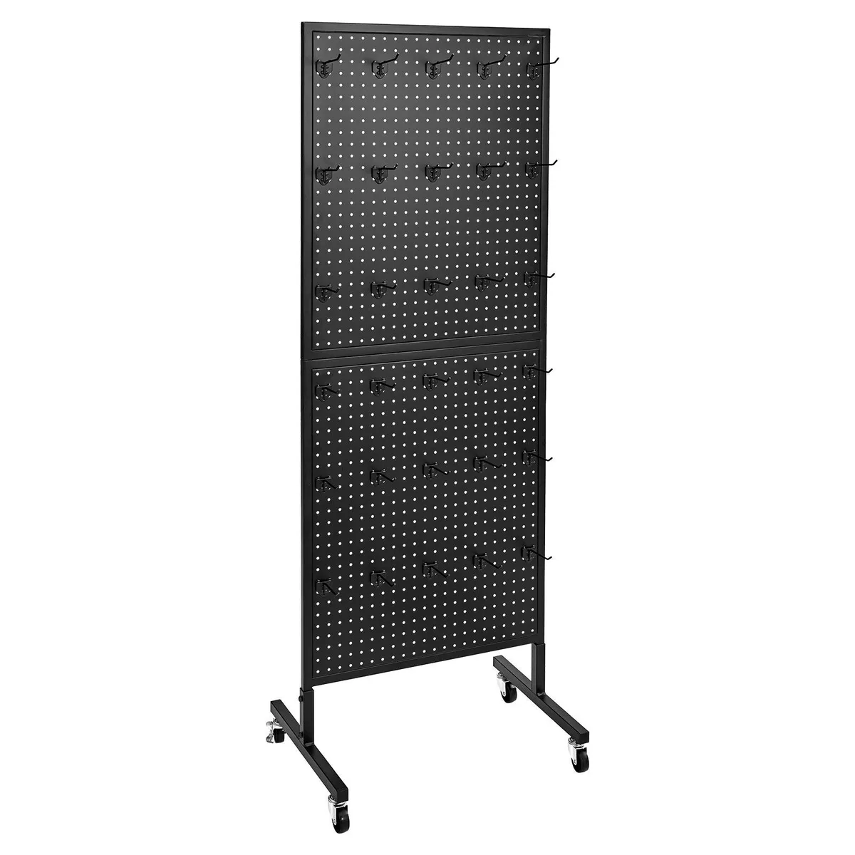 VEVOR VEVOR Standing Pegboard Display 23.6 x 63 in 30 Hooks Black — product photo