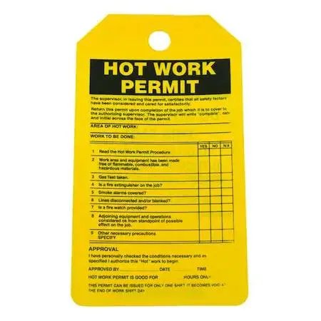 Accuform Signs Accuform Signs 43Z320 Permit Tag PK25 — product photo