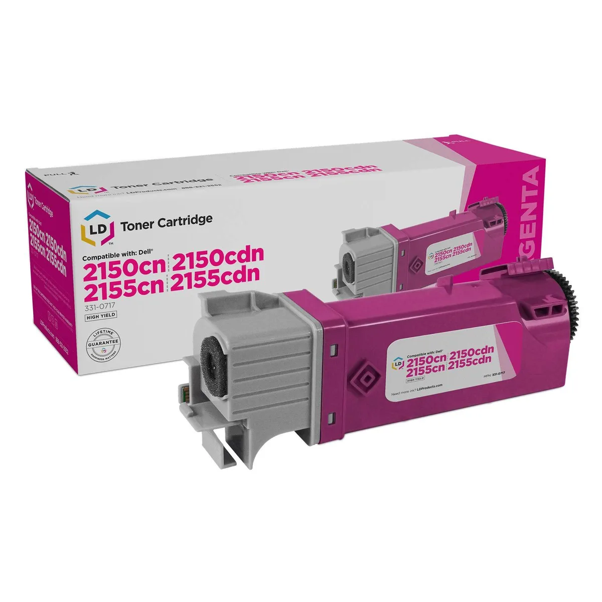 LD Products LD Products Compatible Toner Cartridge 331-0717 2Y3CM High Yield Magenta — product photo