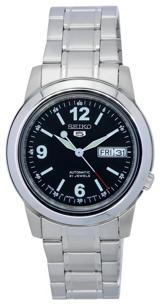 Seiko Seiko 5 SNKE63 Automatic Stainless Steel Black Dial Watch — product photo