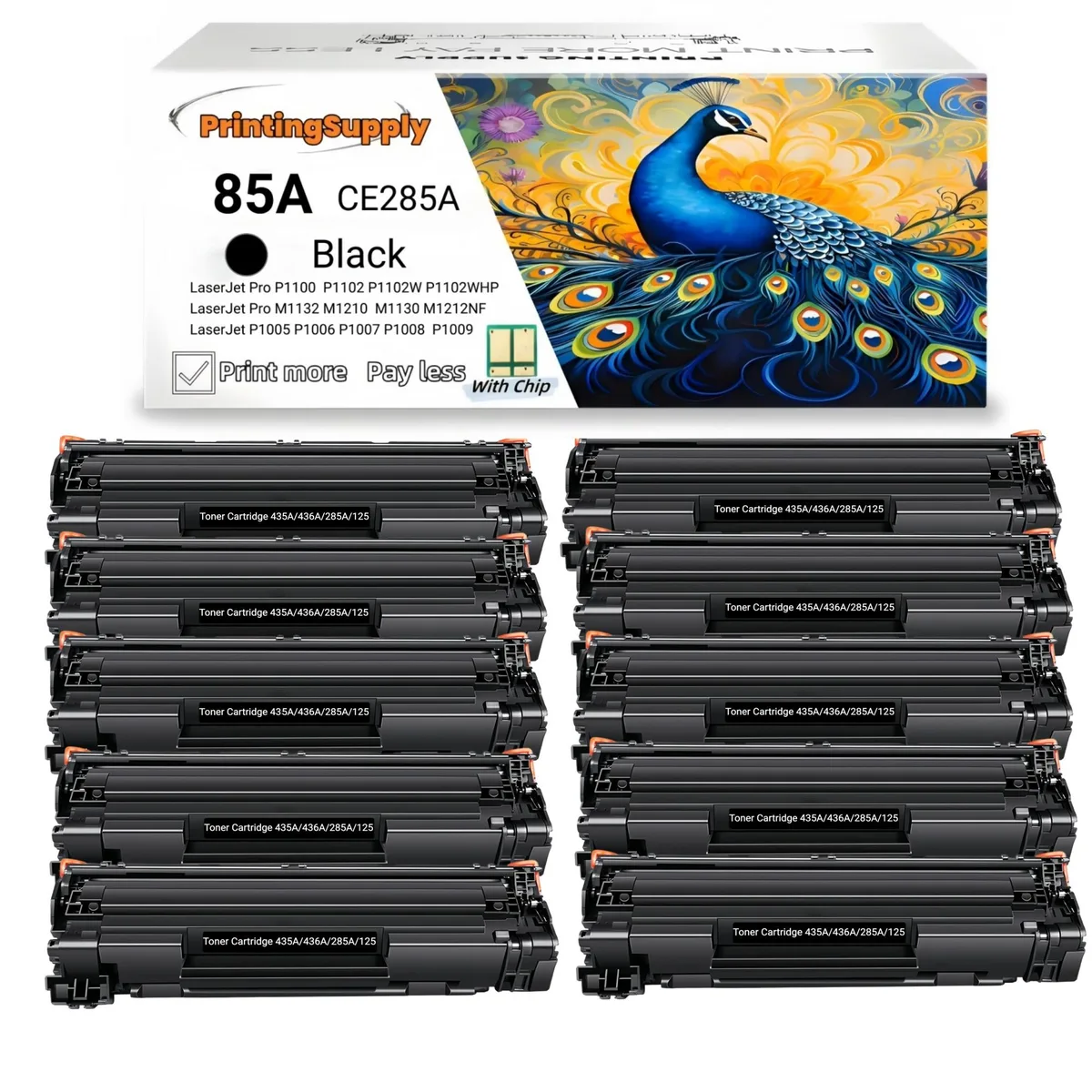 Ninestar Technology Ninestar Technology 85A Black Toner Cartridge 10 Pack — product photo