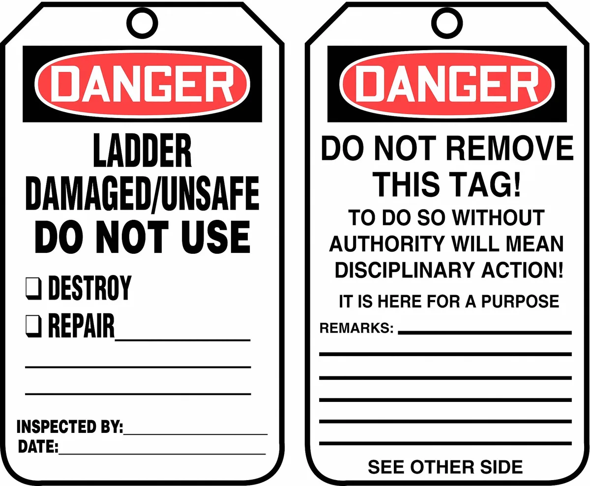 Accuform Signs Accuform Signs MDT182CTP Danger Tag PK25 — product photo