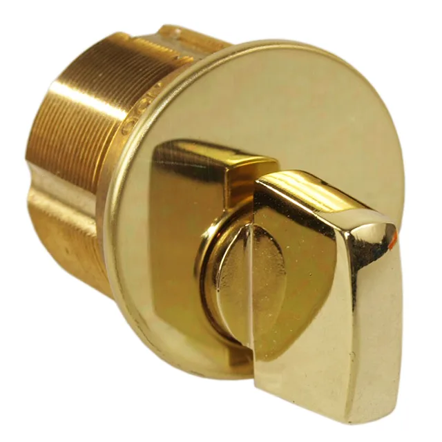 Kaba Group Kaba Group 7201TK2-03 Polished Brass 1-1/4" Mortise Turn Knob Cylinder Door Lock — product photo
