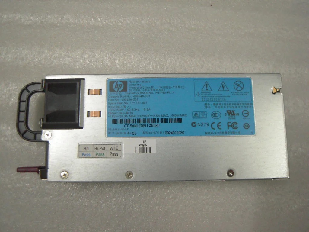 HP HP HSTNS-PL14 460W Hot-Plug Power Supply — product photo