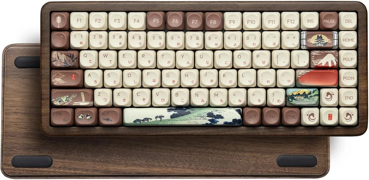 Womier Womier WD75 V2 75% Wireless Wooden Gaming Keyboard 8000mAh — product photo