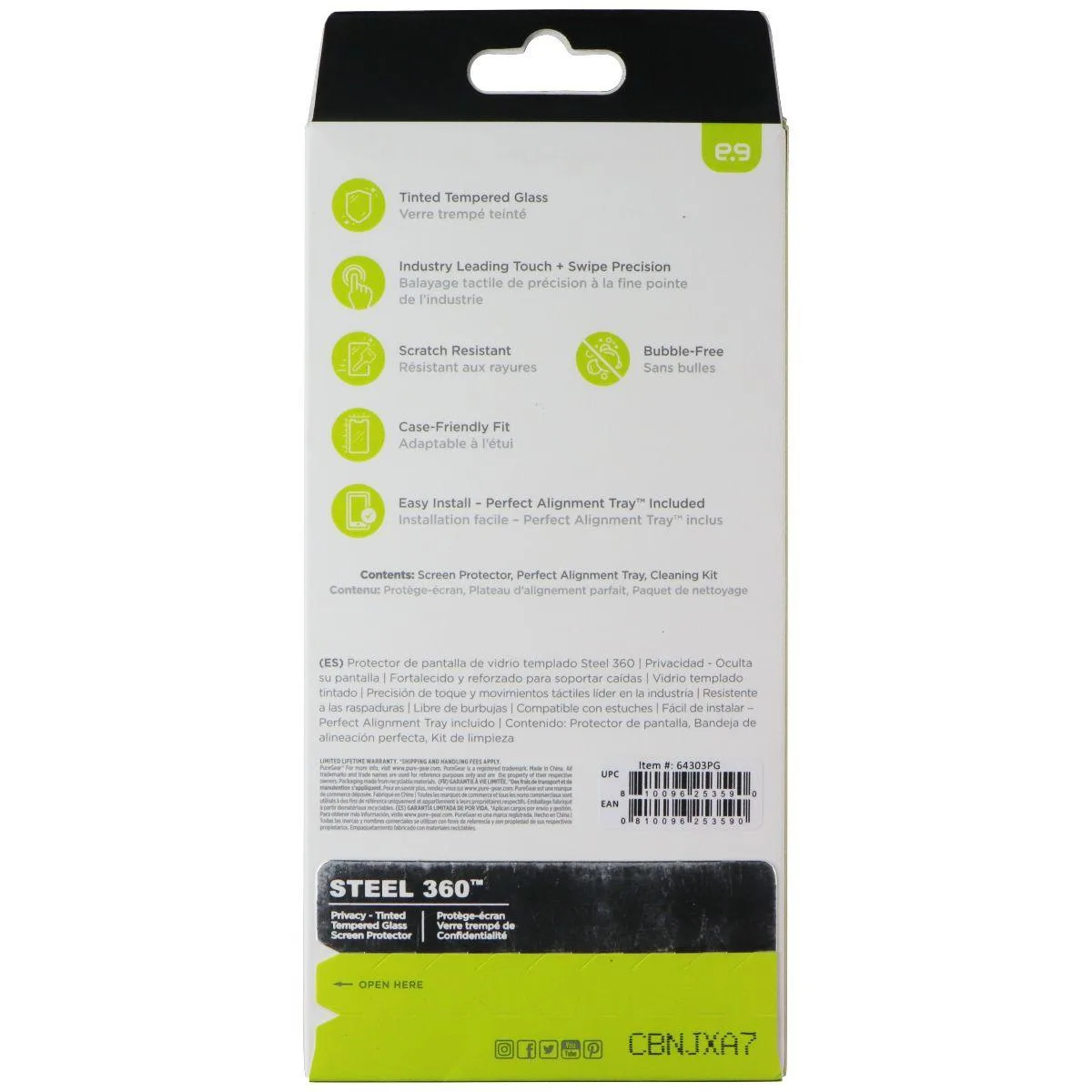 PureGear PureGear Privacy Steel 360 Screen Protector iPhone 14 Pro — product photo