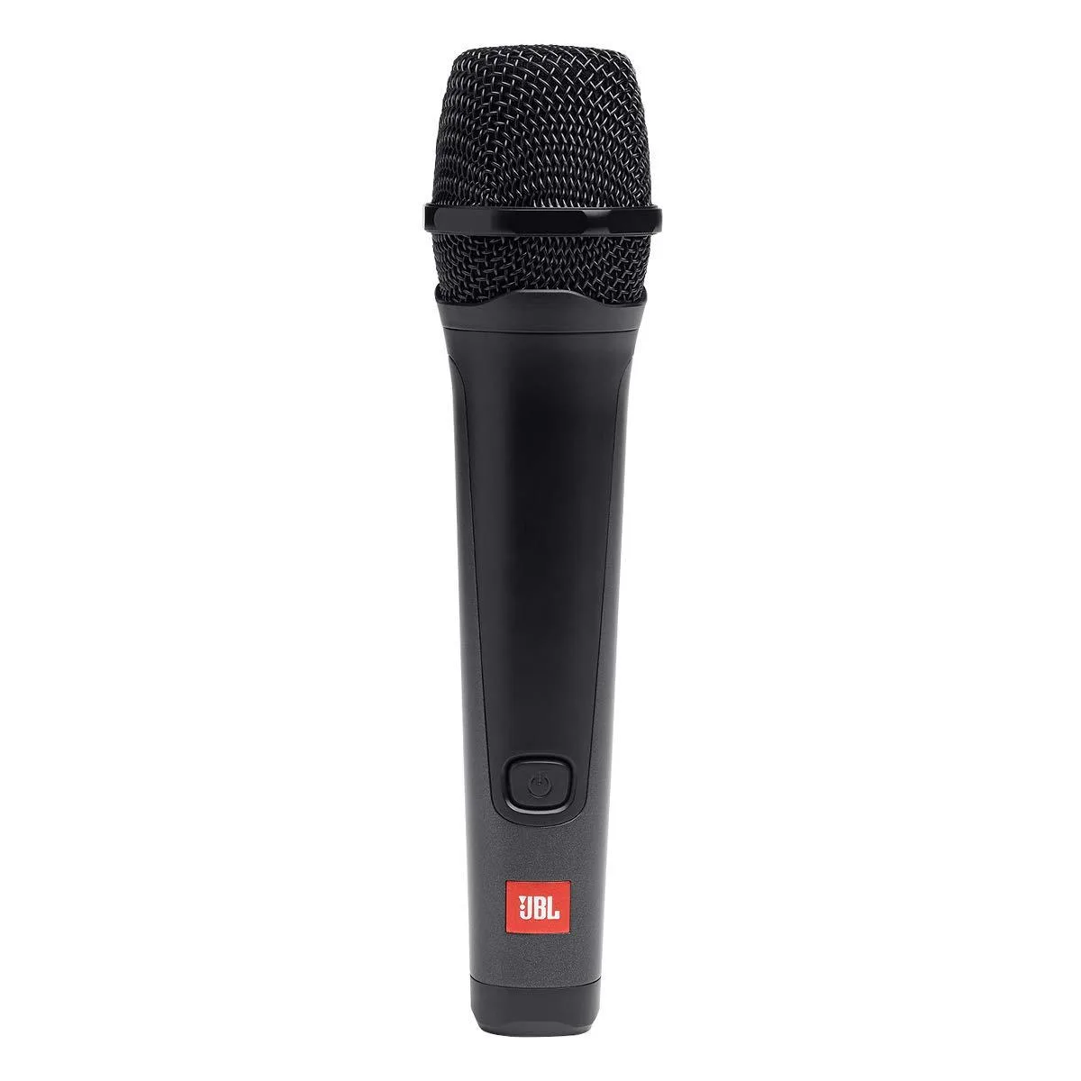 Black wired dynamic microphone with mesh grille and 6.35 mm jack cable