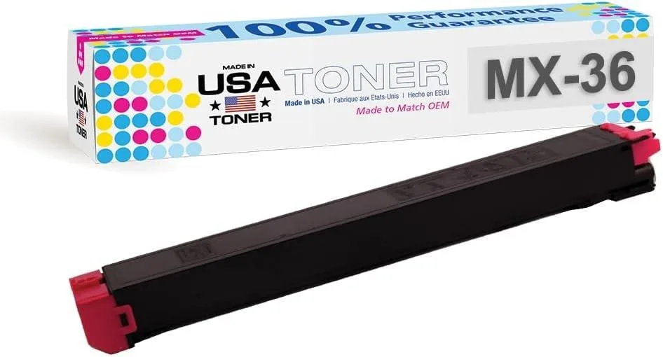 MADE IN USA TONER MADE IN USA TONER Magenta toner cartridge MX-36NT 15000 pages — product photo