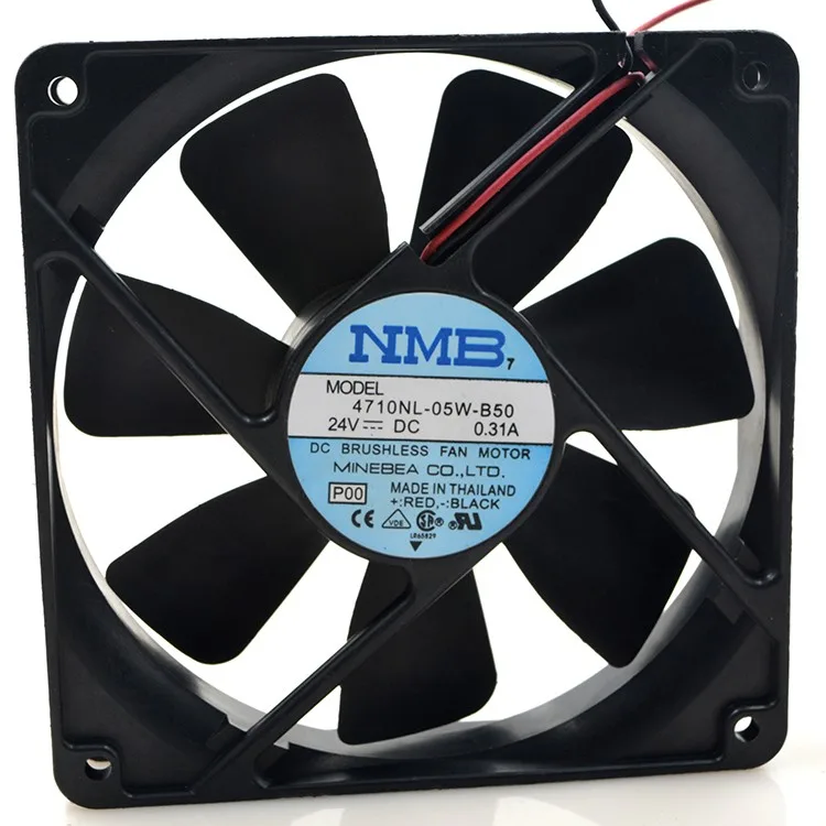 SXDOOL SXDOOL NMB 4710NL-05W-B50 24V 0.31A 12025 12CM case fan — product photo