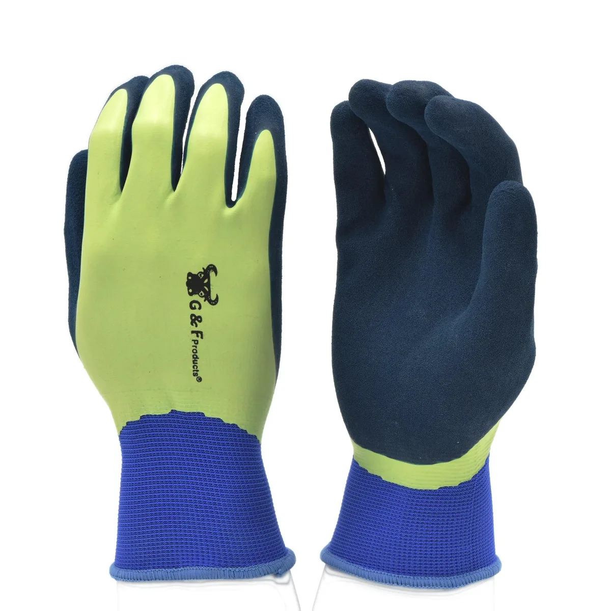 G &amp; F Products G &amp; F 1536-6 Double Micro Foam Gloves Green X-Large 6 Pair — product photo