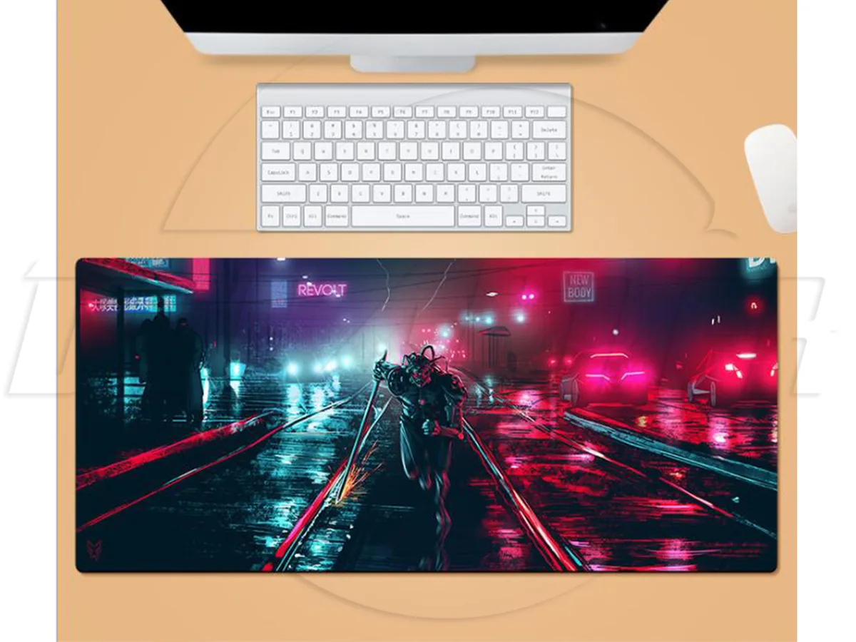 sakose sakose Cyberpunk 2077 Galaxy Extended mouse pad 31.80 x 11.80 in — product photo
