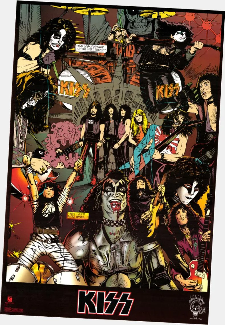Western Graphic Western Graphic Kiss Poster 24"x36" Vintage Comic Book Art wall art — product photo