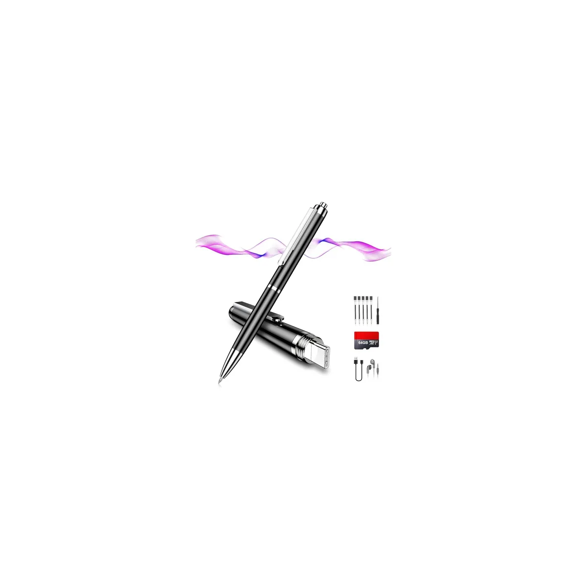 Qunifyed VFF-F46 64GB voice recorder — product photo