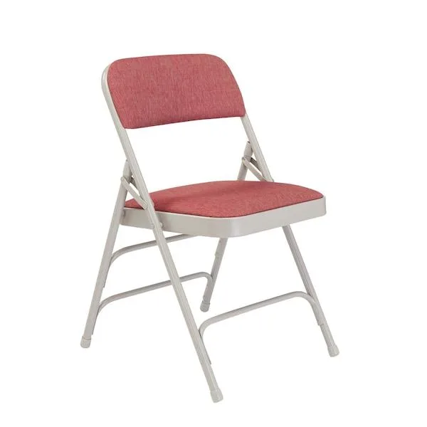 National Public Seating National Public Seating 2308 Folding Chair Cabernet Gray 500 lb 4 Pack — product photo