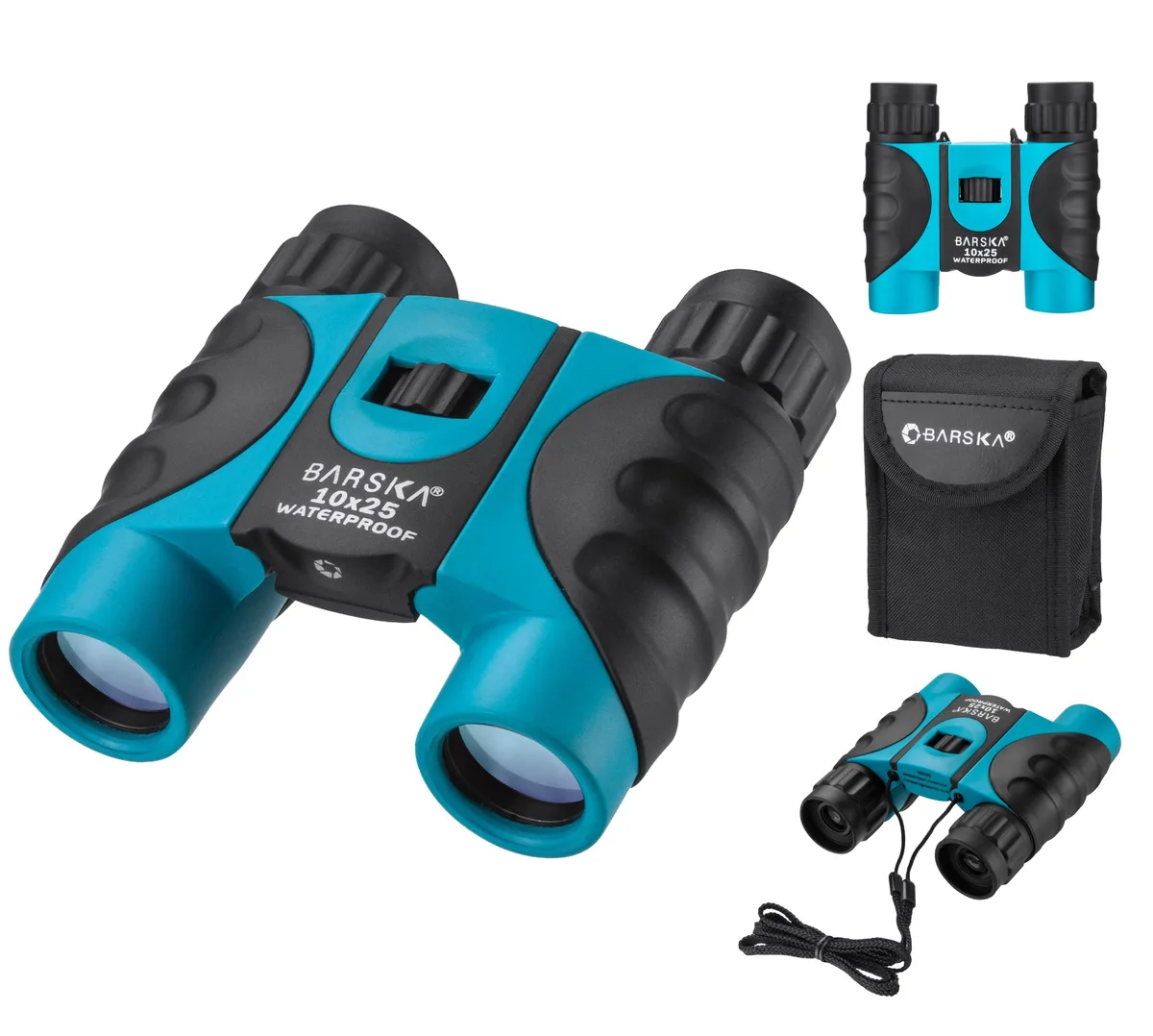 BARSKA AB12726 10x25 Blue Binoculars — product photo