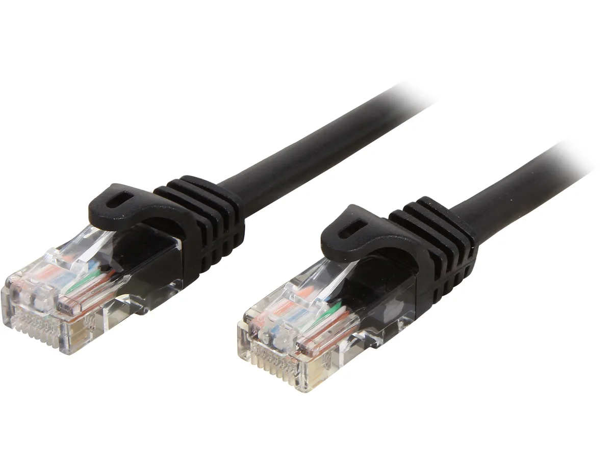 STARTECH STARTECH 45PATCH3BK network ethernet cable Cat 5E 3 ft Black 24 AWG — product photo