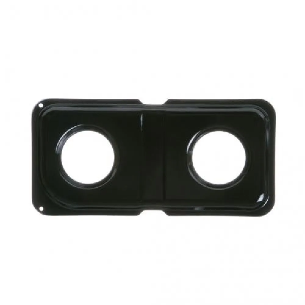 Appliance Factory Parts Appliance Factory Parts WB34K10010 Range Double Drip Pan Left Black Porcelain Appliance Part — product photo