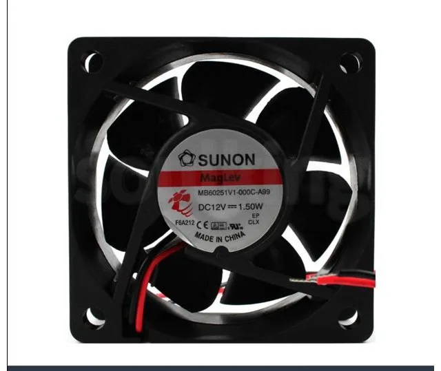 Fans Fans 12V 1.5W 60x60x25mm Double Ball Bearing Case Fan — product photo