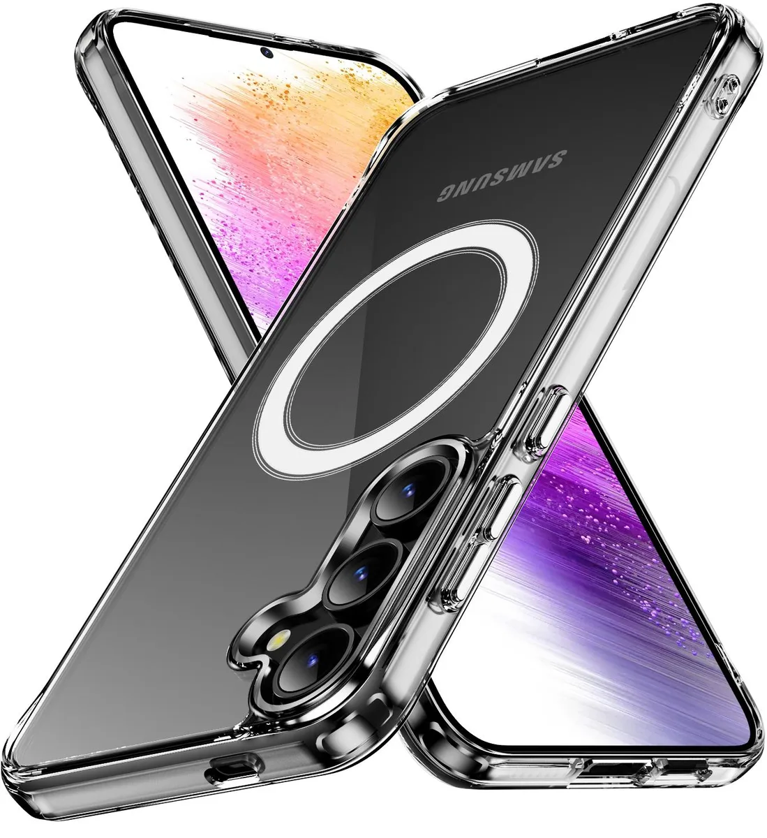 Nakedcellphone Nakedcellphone Transparent Acrylic Case for Samsung Galaxy S25 5G (SM-931) - MagSafe Compatible — product photo