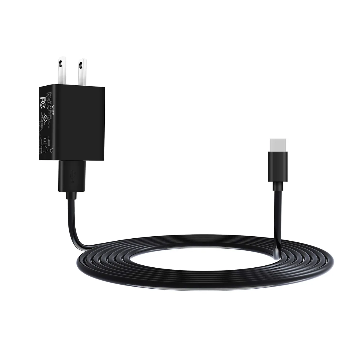 KEHIPI KEHIPI GS-50210A USB Charger 6ft Type-C Micro USB Black — product photo
