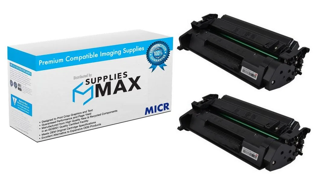 SuppliesMax SuppliesMax MICR toner cartridge 2-pack 2900 pages — product photo