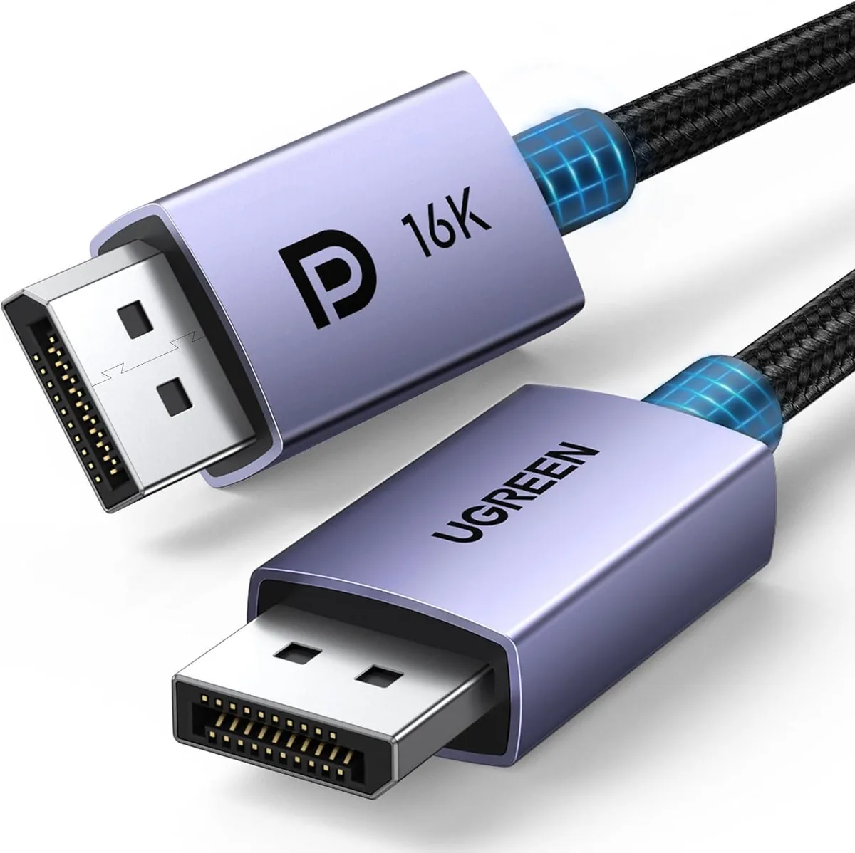 Vszerda Vszerda DisplayPort cable 2.1 40Gbps 16K@30Hz 8K@240Hz 4K@240Hz HDR DSC 1.2a braided 10FT — product photo