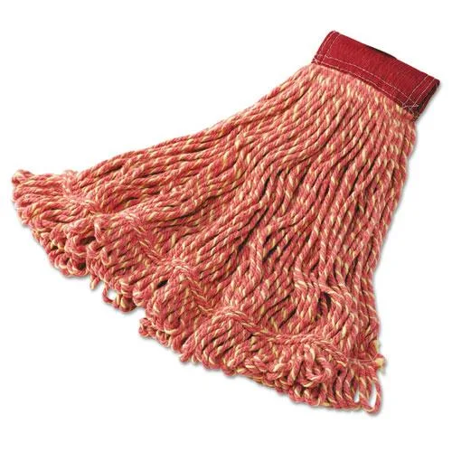 Rubbermaid Commercial Rubbermaid Commercial FGD25306RD00 Red Large Super Stitch Blend Mop Head indoor maintenance — product photo
