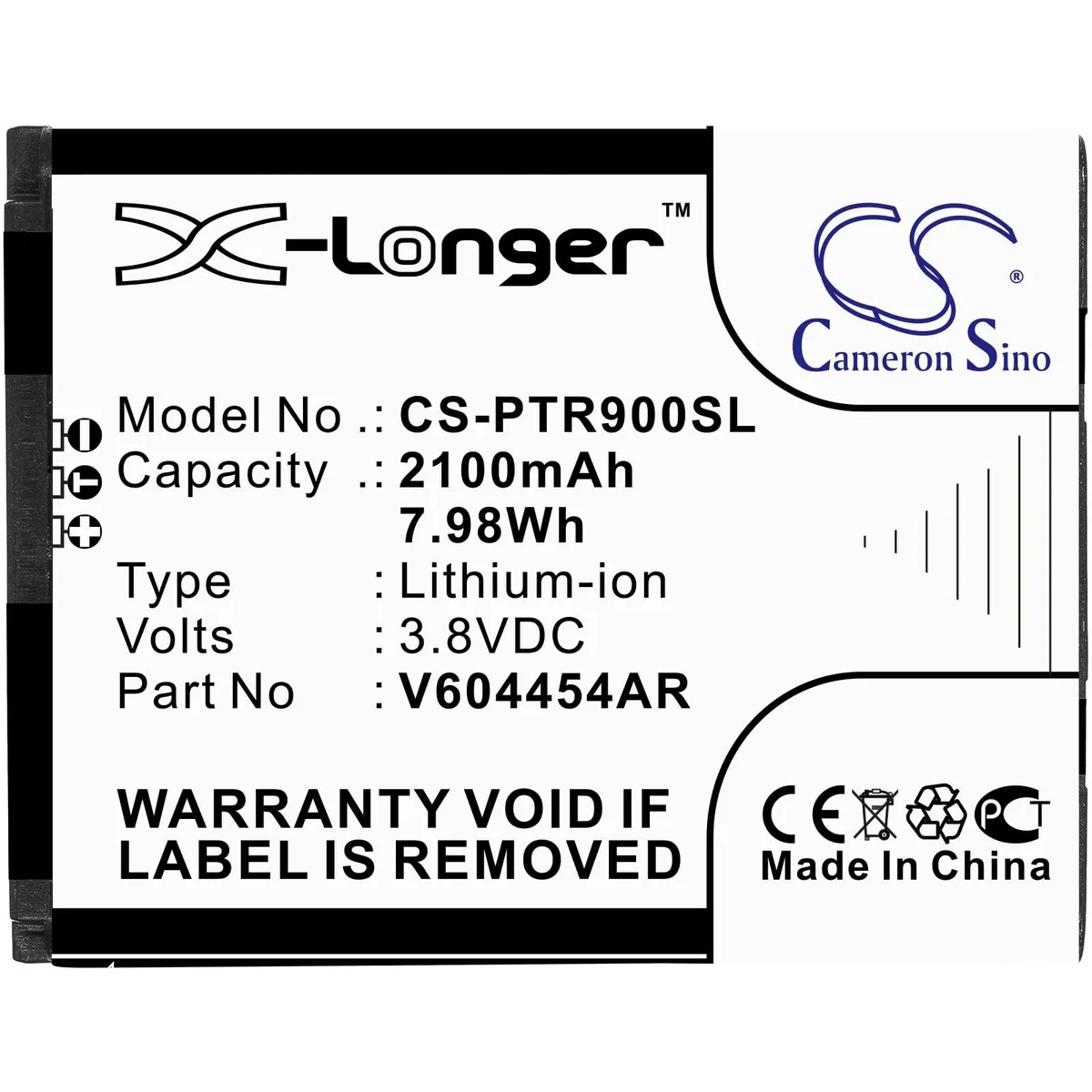  Cameron Sino 2100mAh Battery for Franklin MHS900L MHS900LS MHS900LPP XHG-R300 — product photo