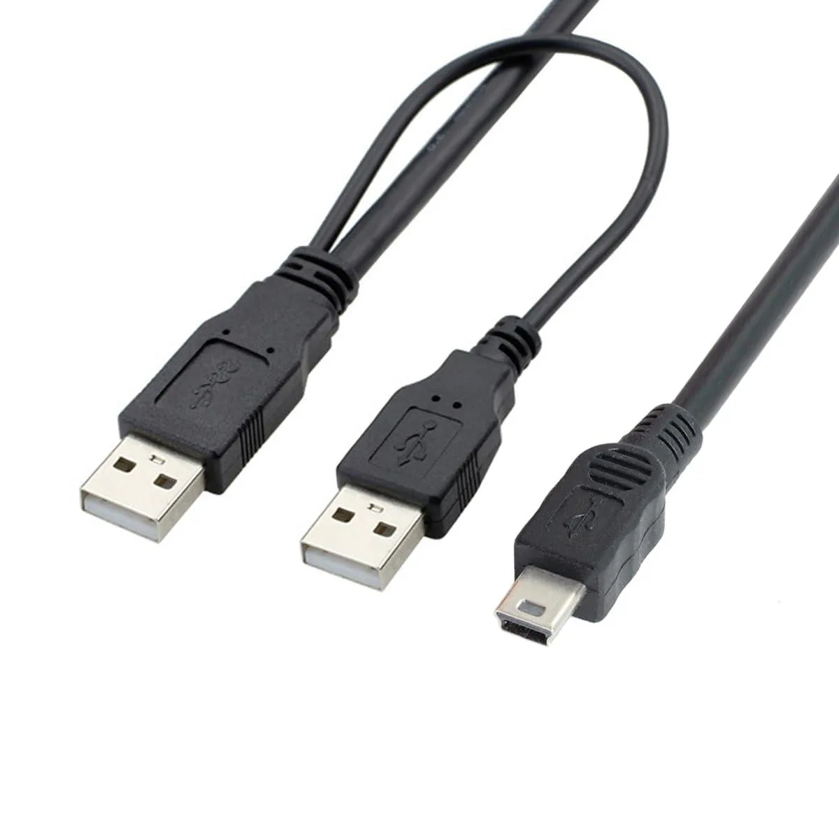 Fervit Fervit Dual USB-A to Mini Micro USB-B Y-Cable 60cm — product photo