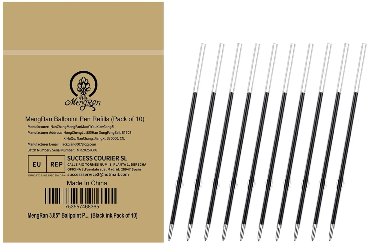 MengRan MR-1688 Ballpoint Pen Refills 10Pcs 98mm Stylus — product photo