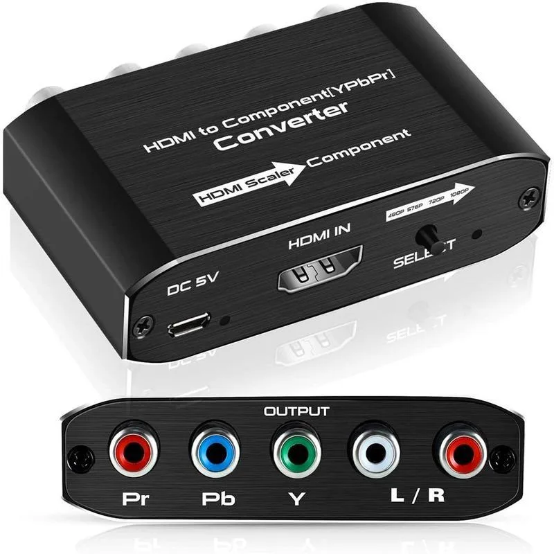 WRIARICH WRIARICH HDMI to YPbPr 5RCA Scaler Adapter 1080p 60Hz — product photo