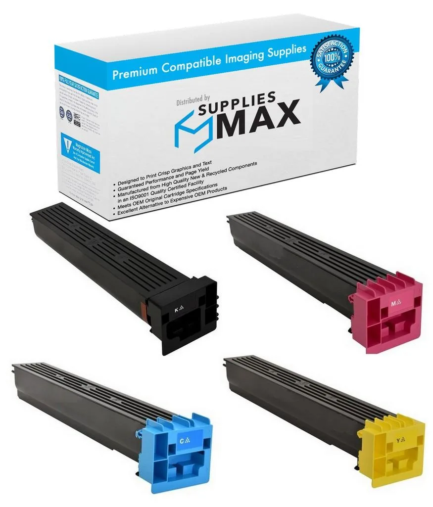 SuppliesMax SuppliesMax KNMTN-713MP toner cartridge combo pack (BK/C/M/Y) 48000 pages — product photo